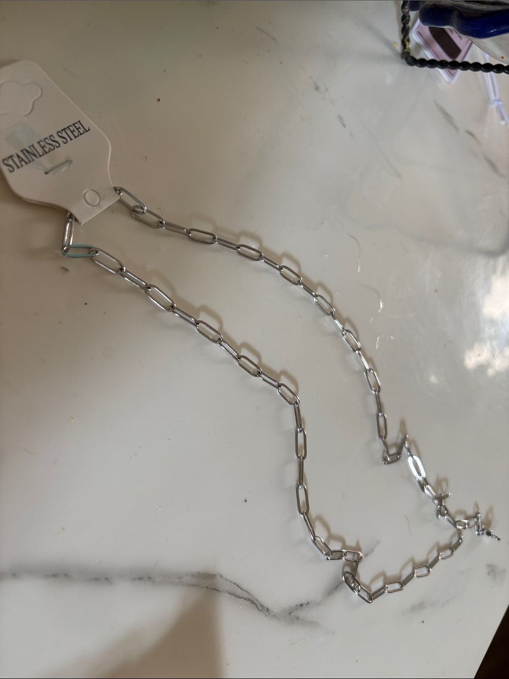 Stainless Steel Silver Chain Necklace for Women
